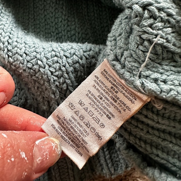 Free People Swim Too Deep Blue Sweater - Picture 2 of 3